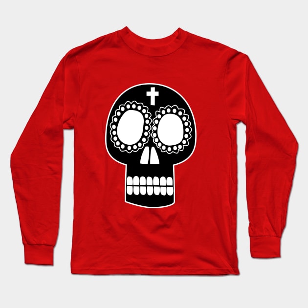 calavera skull Long Sleeve T-Shirt by Boas Vibras